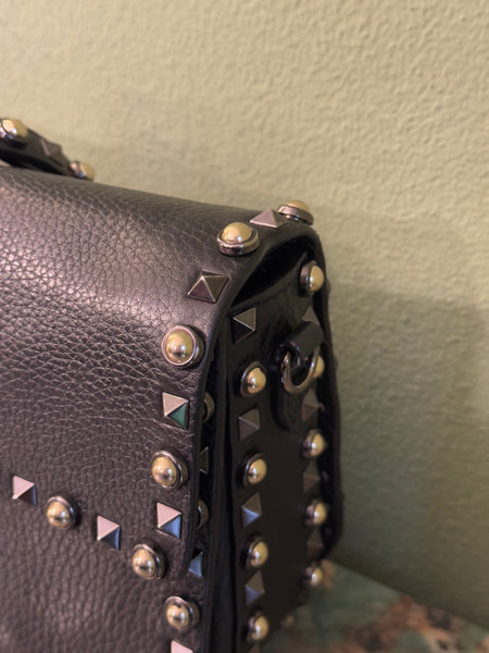 VALENTINO SO BLACK ROCKSTUD CROSSBODY BAG