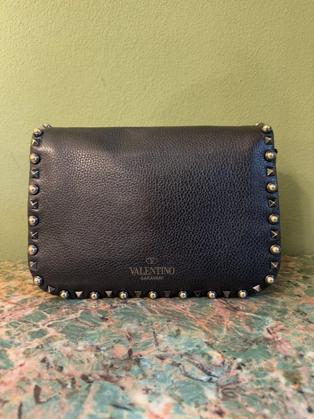 VALENTINO SO BLACK ROCKSTUD CROSSBODY BAG