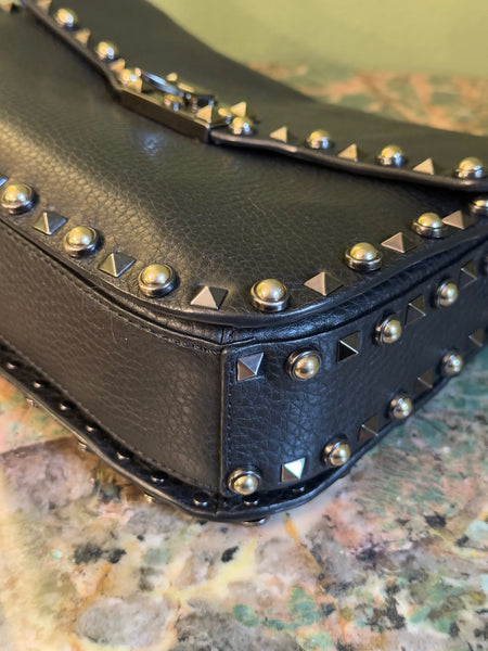 VALENTINO SO BLACK ROCKSTUD CROSSBODY BAG