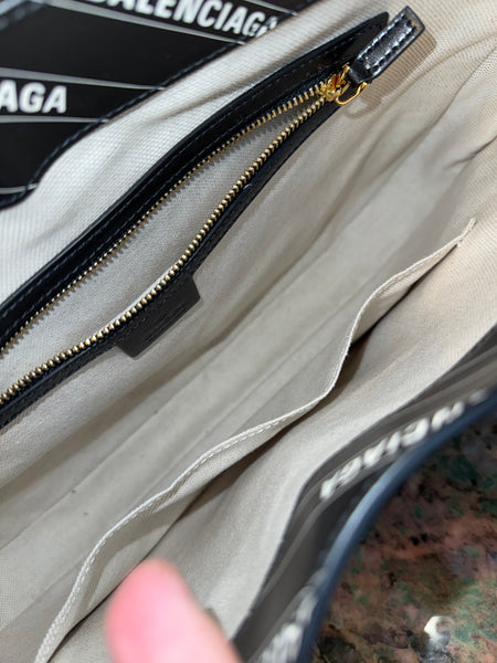 GUCCI X BALENCIAGA MEDIUM BLACK JACKIE 1961 SHOULDER BAG