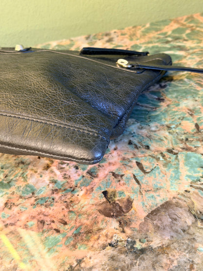 BALENCIAGA BLACK MOTOCROSS CLIP POCHETTE