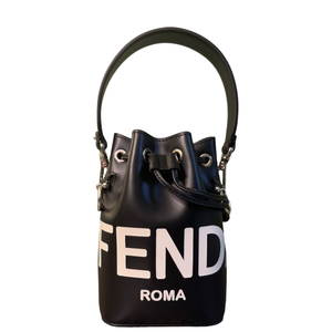 FENDI BLACK MINI MON TRESOR BUCKET BAG