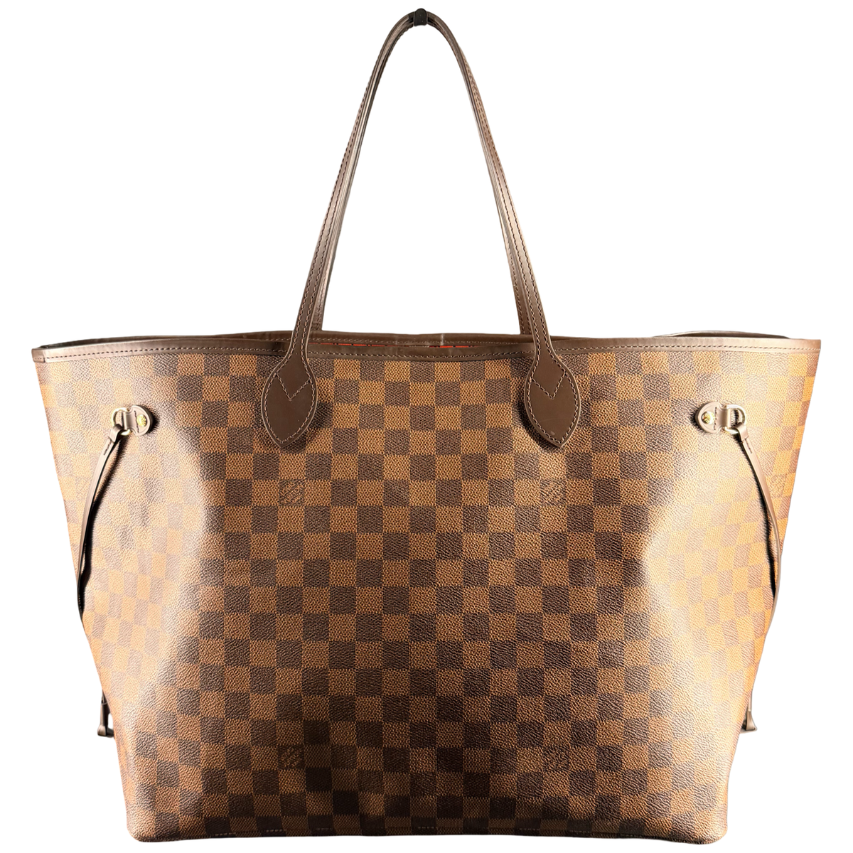 LOUIS VUITTON DAMIER EBENE NEVERFULL GM SHOPPING TOTE