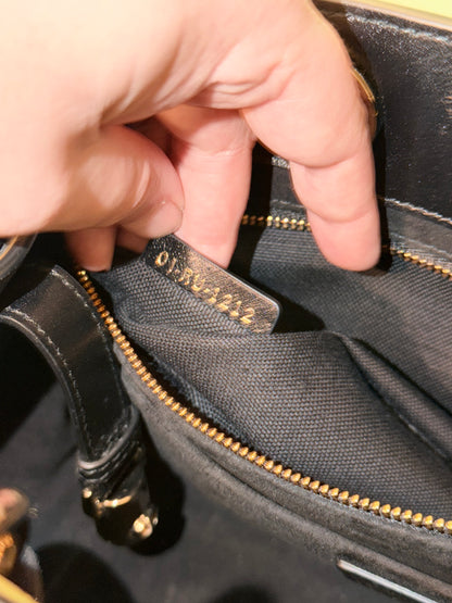 DIOR BLACK MEDIUM LADY DIOR 95.22 HANDBAG