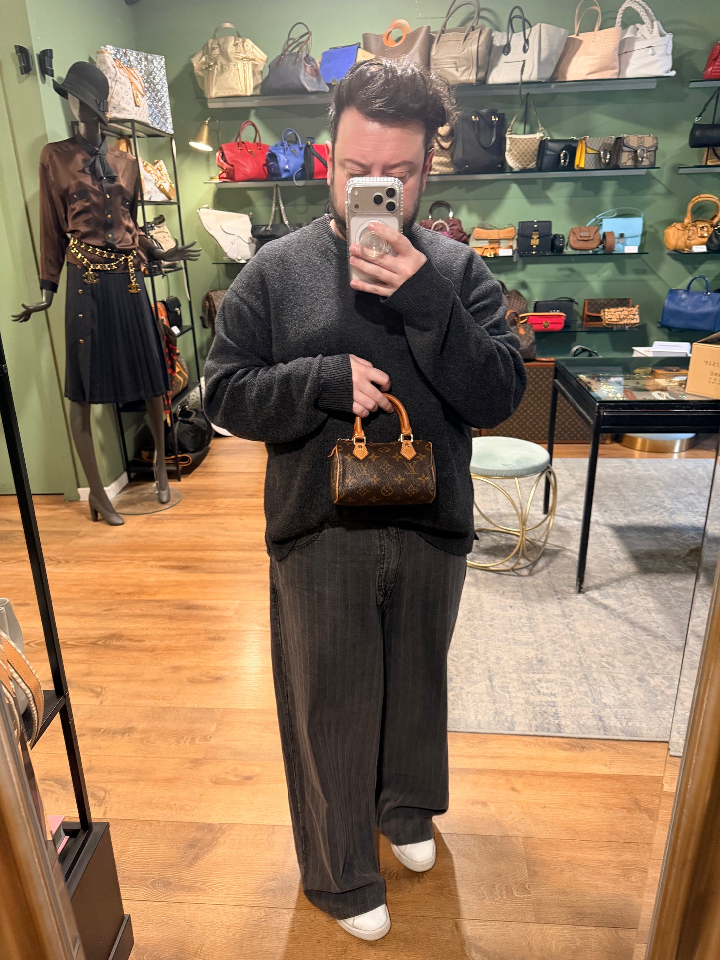 LOUIS VUITTON MONOGRAM MINI HL HANDBAG