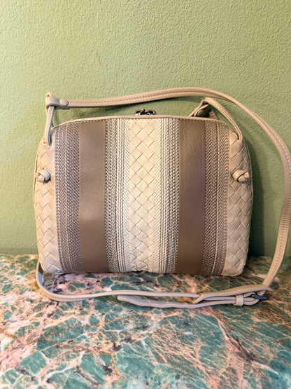 BOTTEGA VENETA TAUPE NODINI CROSSBODY BAG