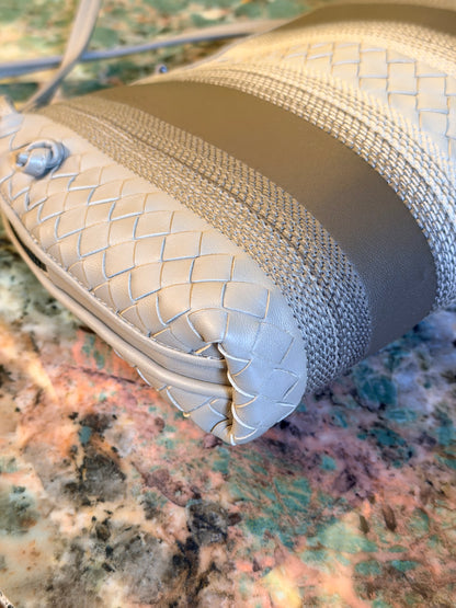 BOTTEGA VENETA TAUPE NODINI CROSSBODY BAG