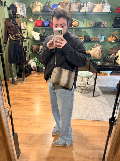 BOTTEGA VENETA TAUPE NODINI CROSSBODY BAG