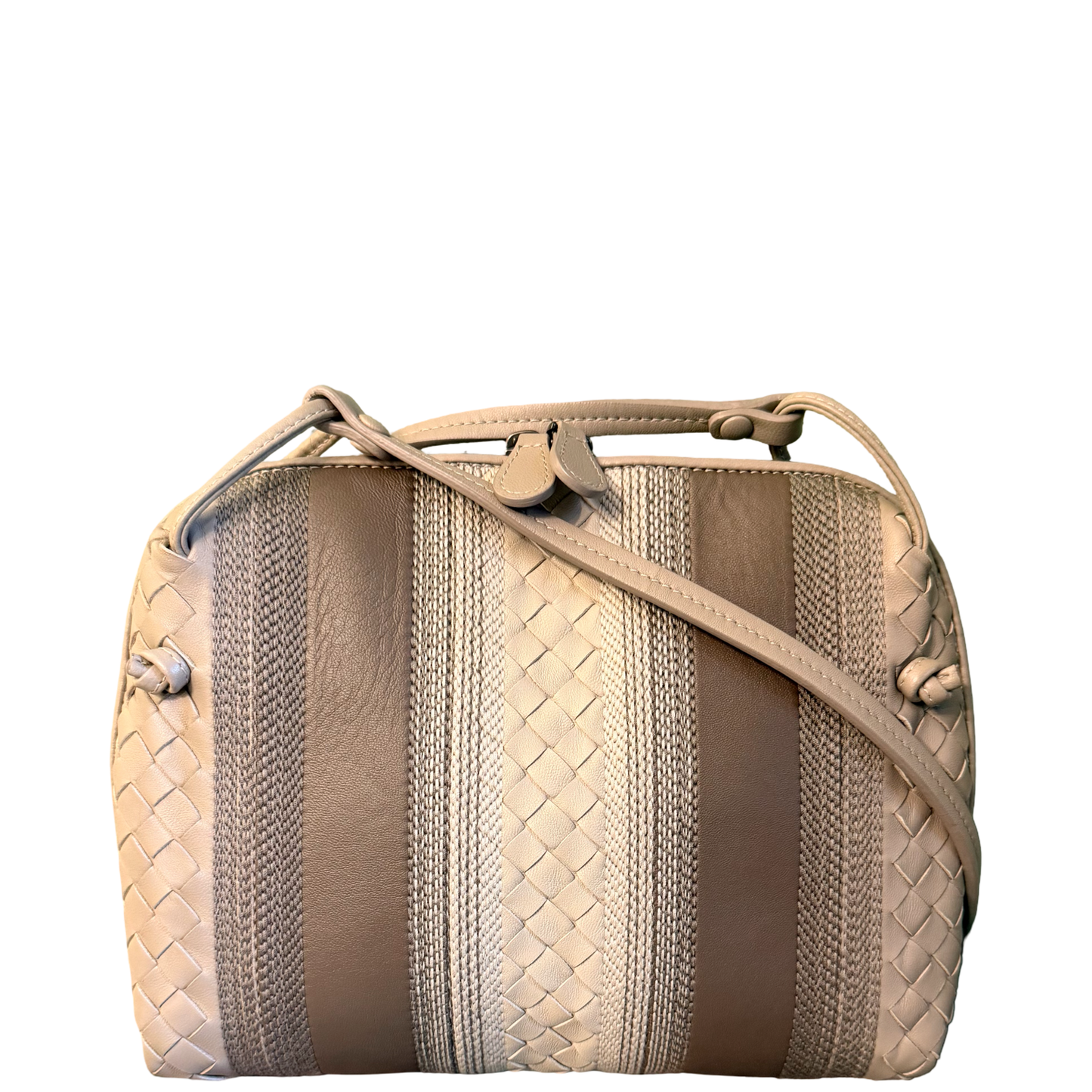 BOTTEGA VENETA TAUPE NODINI CROSSBODY BAG