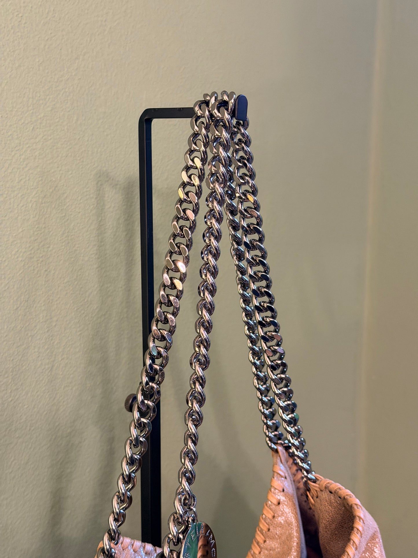 STELLA MCCARTNEY BEIGE MEDIUM FALABELLA SHOULDER BAG