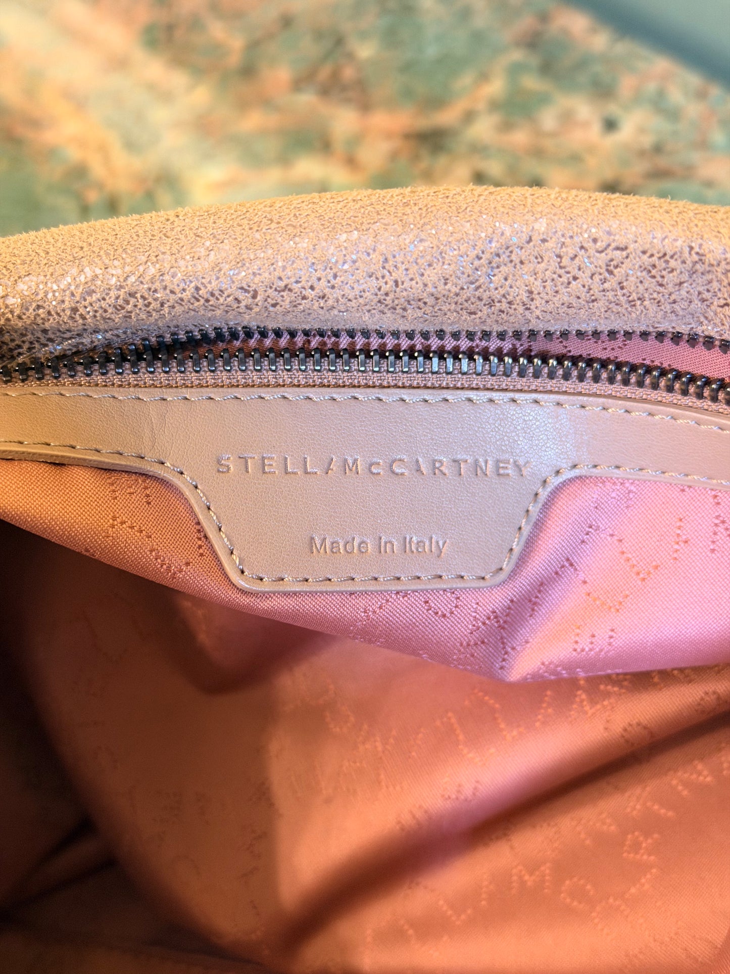 STELLA MCCARTNEY BEIGE MEDIUM FALABELLA SHOULDER BAG
