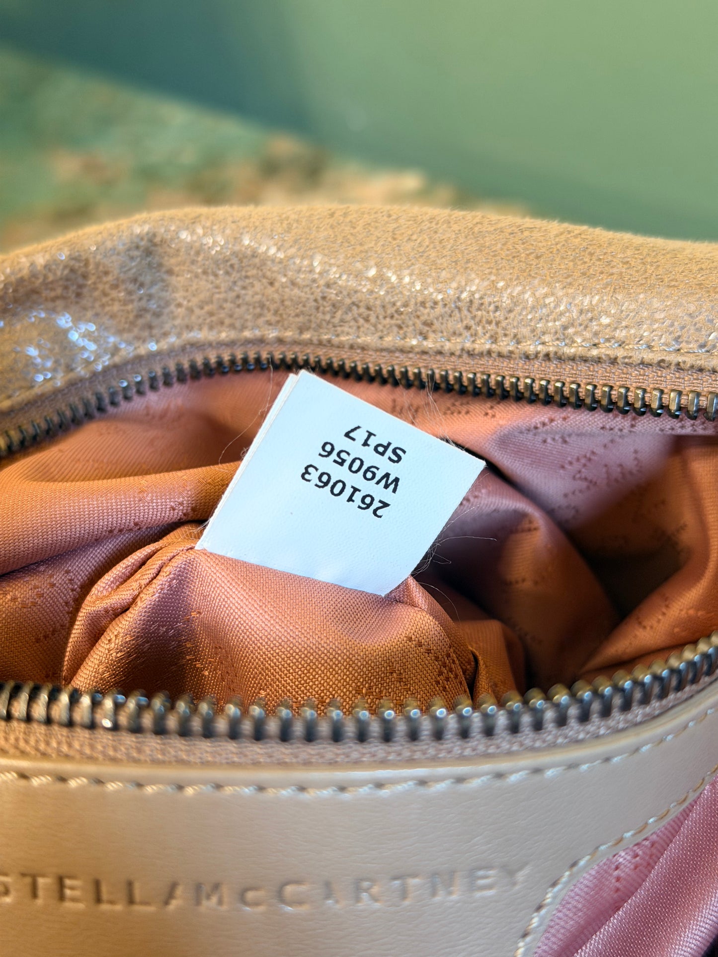 STELLA MCCARTNEY BEIGE MEDIUM FALABELLA SHOULDER BAG