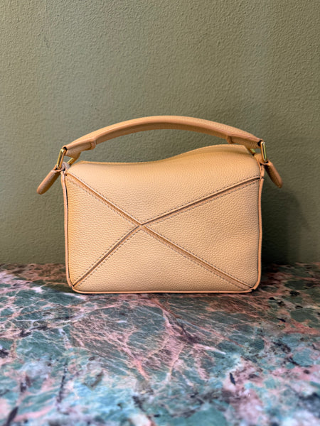 LOEWE BUTTER YELLOW MINI PUZZLE CROSSBODY BAG