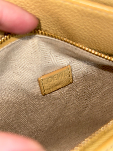 LOEWE BUTTER YELLOW MINI PUZZLE CROSSBODY BAG