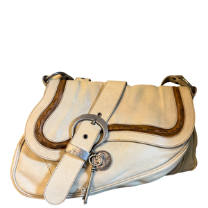 DIOR BEIGE GAUCHO SHOULDER BAG