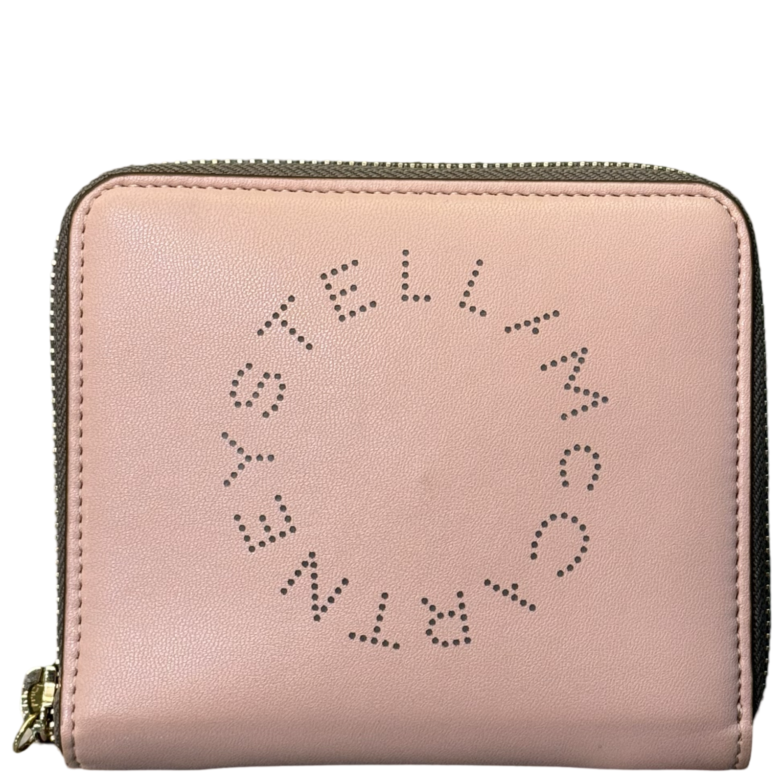 STELLA MCCARTNEY PINK ZIPPY COMPACT WALLET