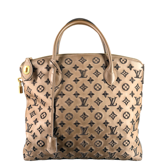 LOUIS VUITTON RUBBER MONOGRAM ADDICTION LOCK IT HANDBAG