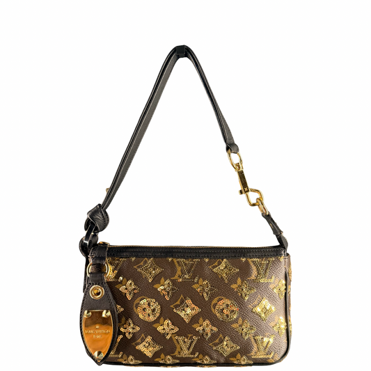 LOUIS VUITTON LIMITED EDITION MONOGRAM ECLIPSE POCHETTE ACCESSOIRES
