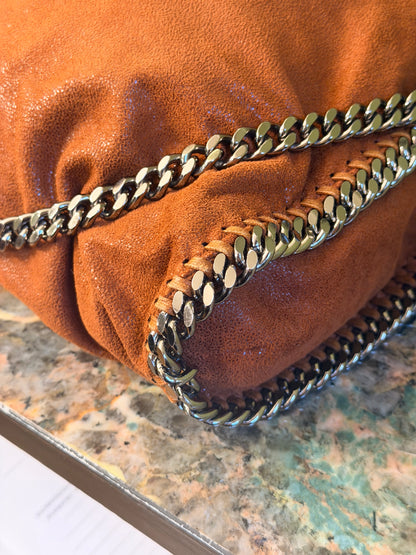 STELLA MCCARTNEY BROWN FALABELLA FOLD HANDBAG