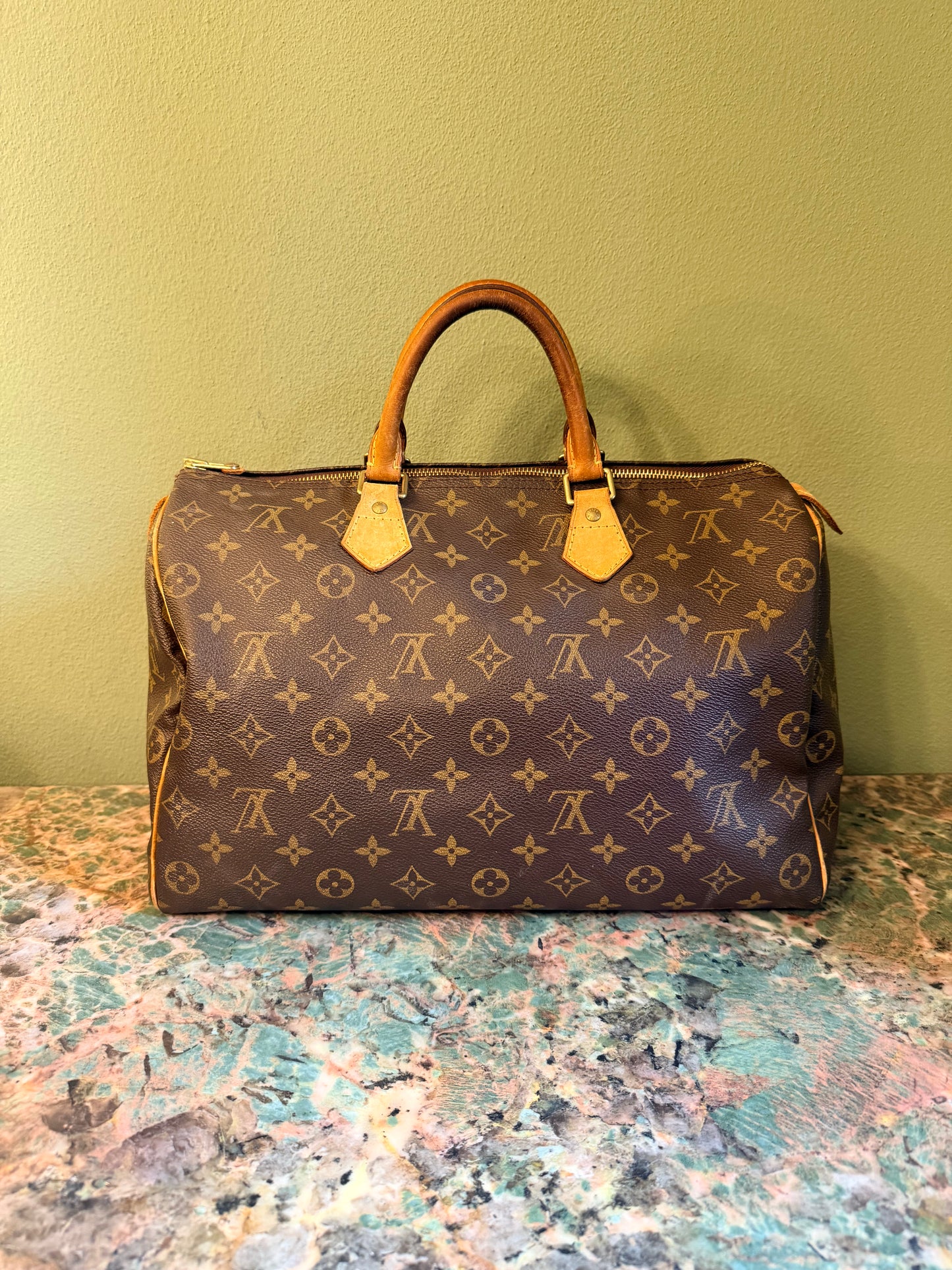 LOUIS VUITTON MONOGRAM SPEEDY 35 BOSTON BAG