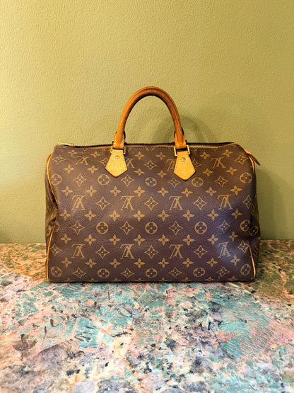 LOUIS VUITTON MONOGRAM SPEEDY 35 BOSTON BAG