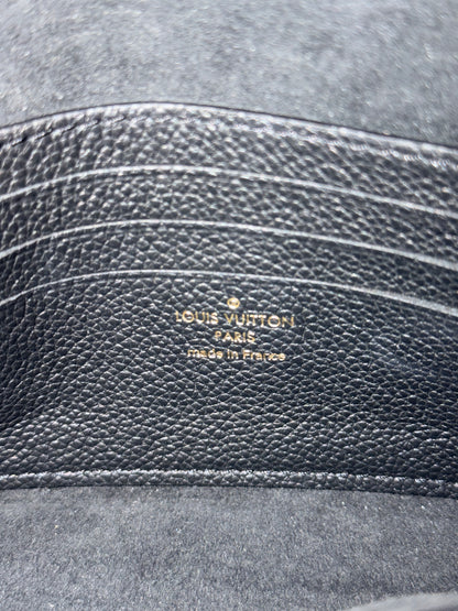LOUIS VUITTON BLACK EMPREINTE POCHETTE IVY CROSSBODY BAG