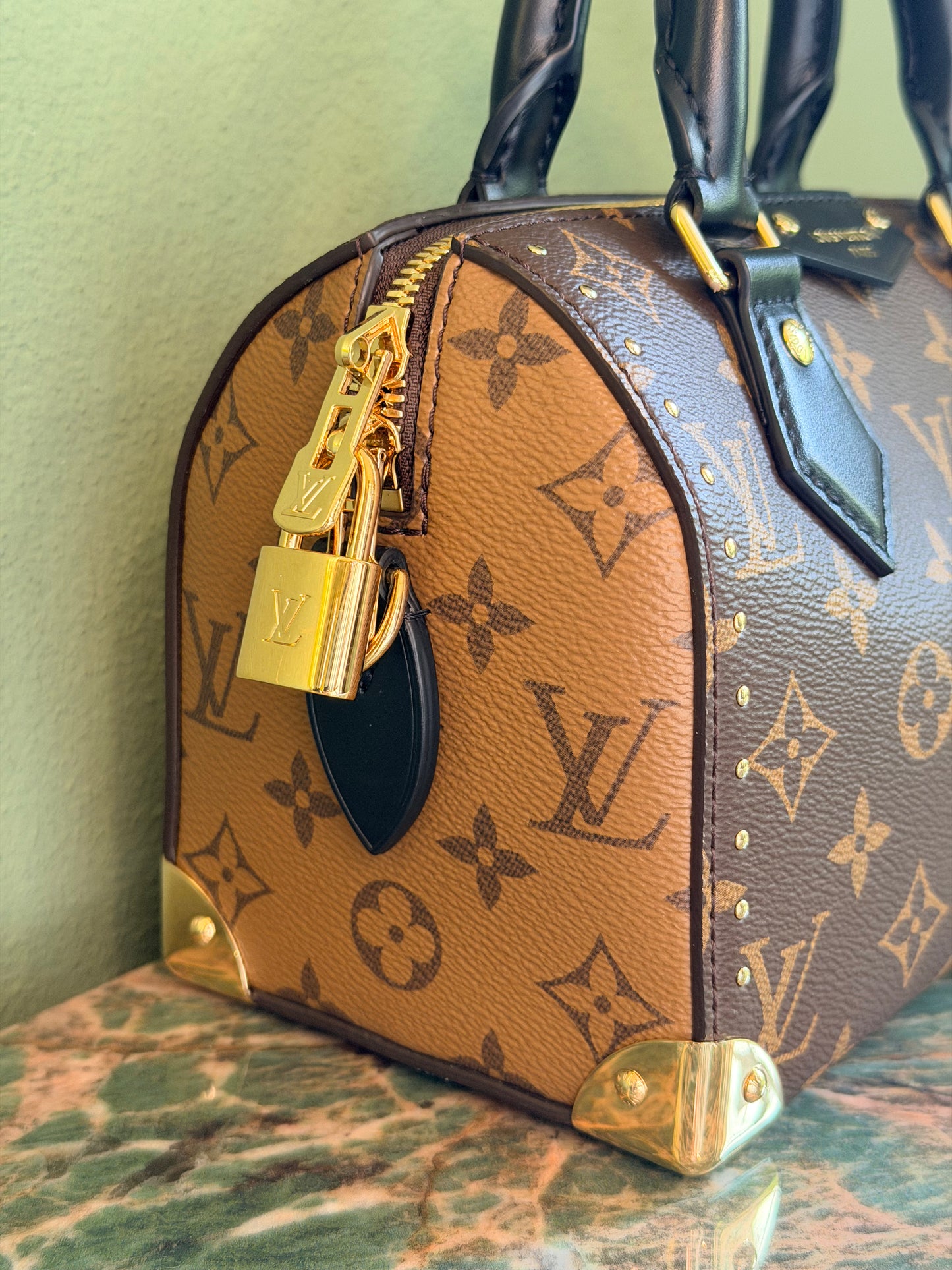 LOUIS VUITTON MONOGRAM SPEEDY TRUNK 20 CROSSBODY BAG