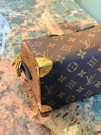 LOUIS VUITTON MONOGRAM SPEEDY TRUNK 20 CROSSBODY BAG