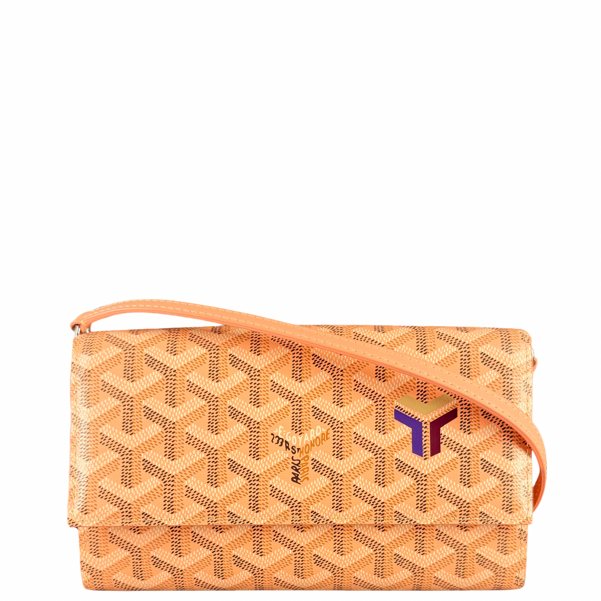 GOYARD PINK GOYARDINE LIMITED EDITION WALLET ON STRAP