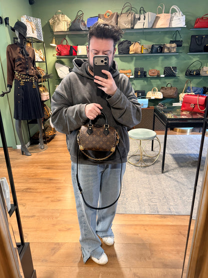 LOUIS VUITTON MONOGRAM SPEEDY TRUNK 20 CROSSBODY BAG