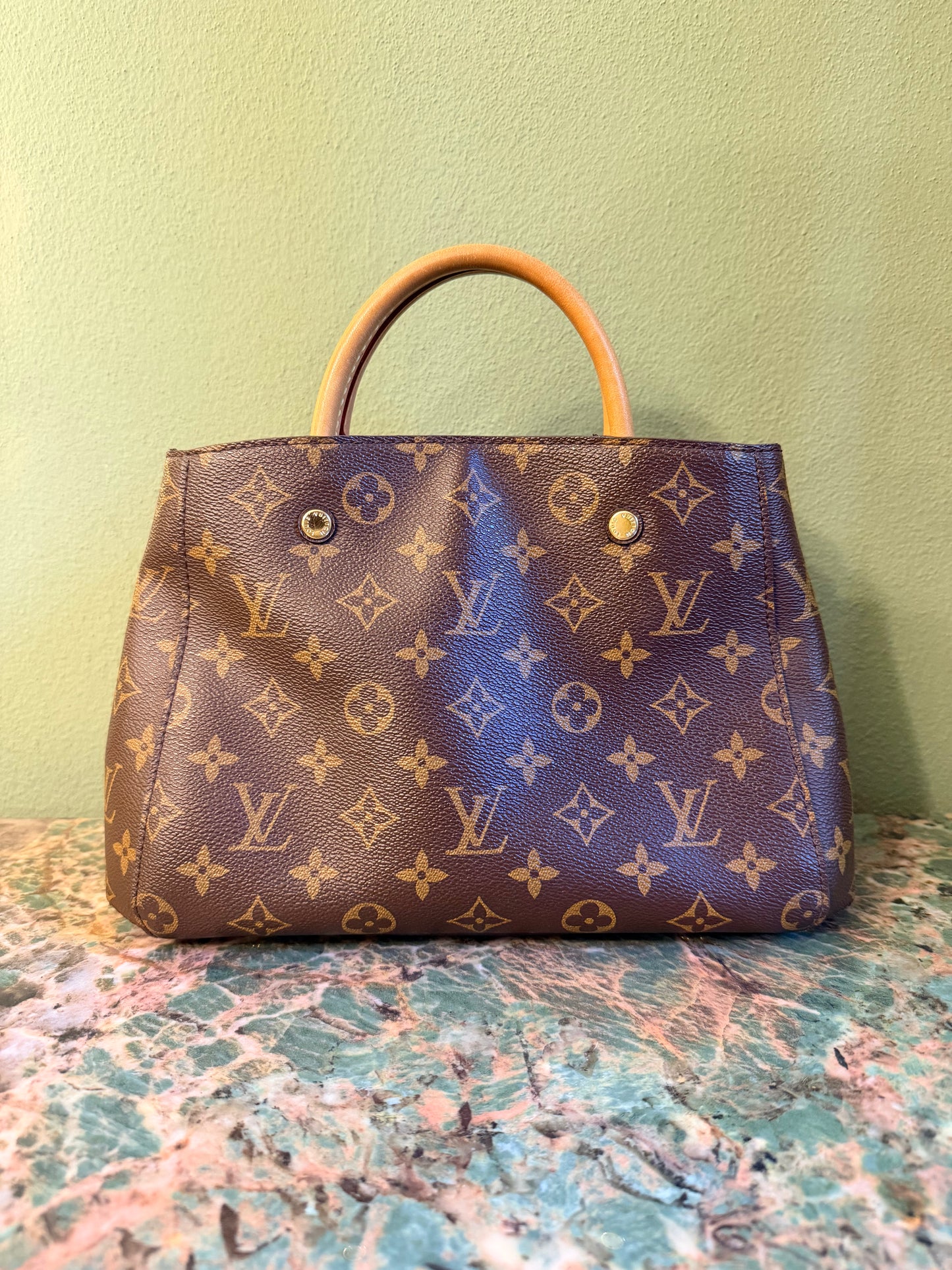 LOUIS VUITTON MONOGRAM MONTAIGNE BB HANDBAG
