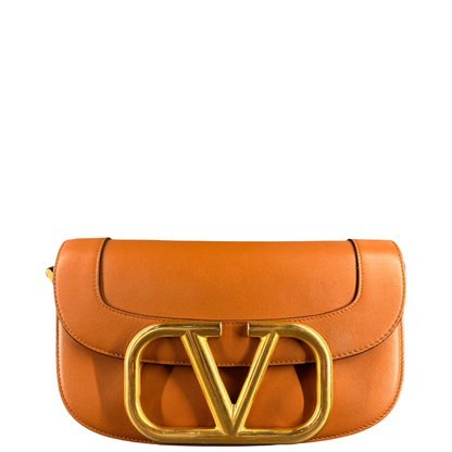 VALENTINO TAN SUPERVEE SHOULDER BAG