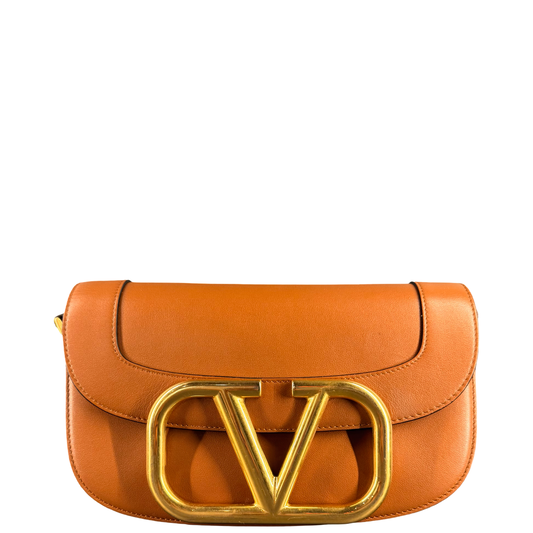 VALENTINO TAN SUPERVEE SHOULDER BAG