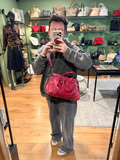 MIU MIU PINK TWO WAY HANDBAG