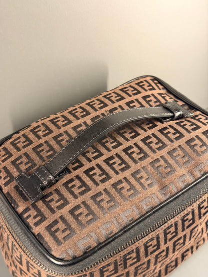 FENDI BROWN ZUCCHINO VANITY CASE
