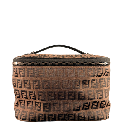FENDI BROWN ZUCCHINO VANITY CASE