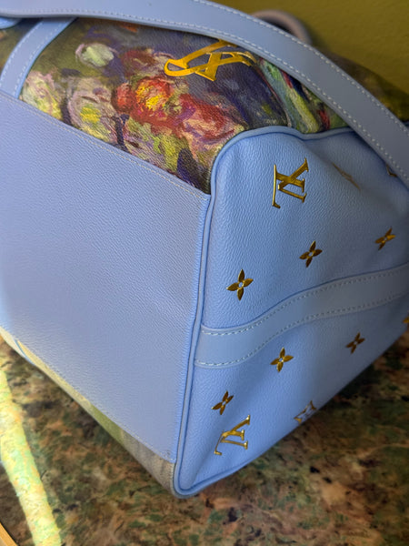 JEFF KOONS X LOUIS VUITTON MONET MASTERS KEEPALL BANDOULIERE 50 TRAVEL BAG