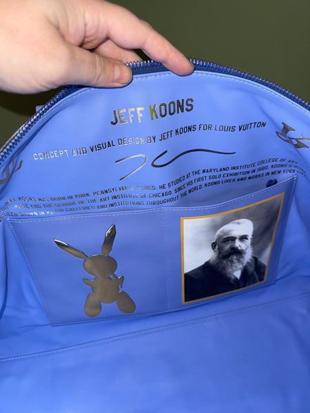 JEFF KOONS X LOUIS VUITTON MONET MASTERS KEEPALL BANDOULIERE 50 TRAVEL BAG