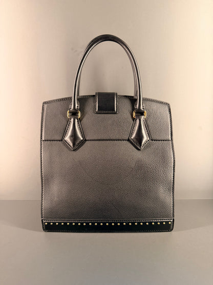 LOUIS VUITTON BLACK COUR MARLY PM HANDBAG