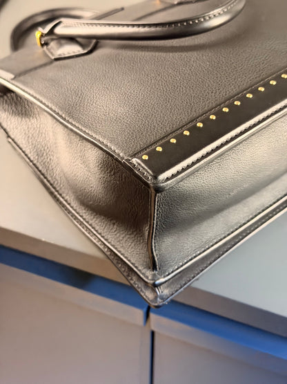 LOUIS VUITTON BLACK COUR MARLY PM HANDBAG