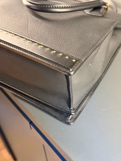 LOUIS VUITTON BLACK COUR MARLY PM HANDBAG