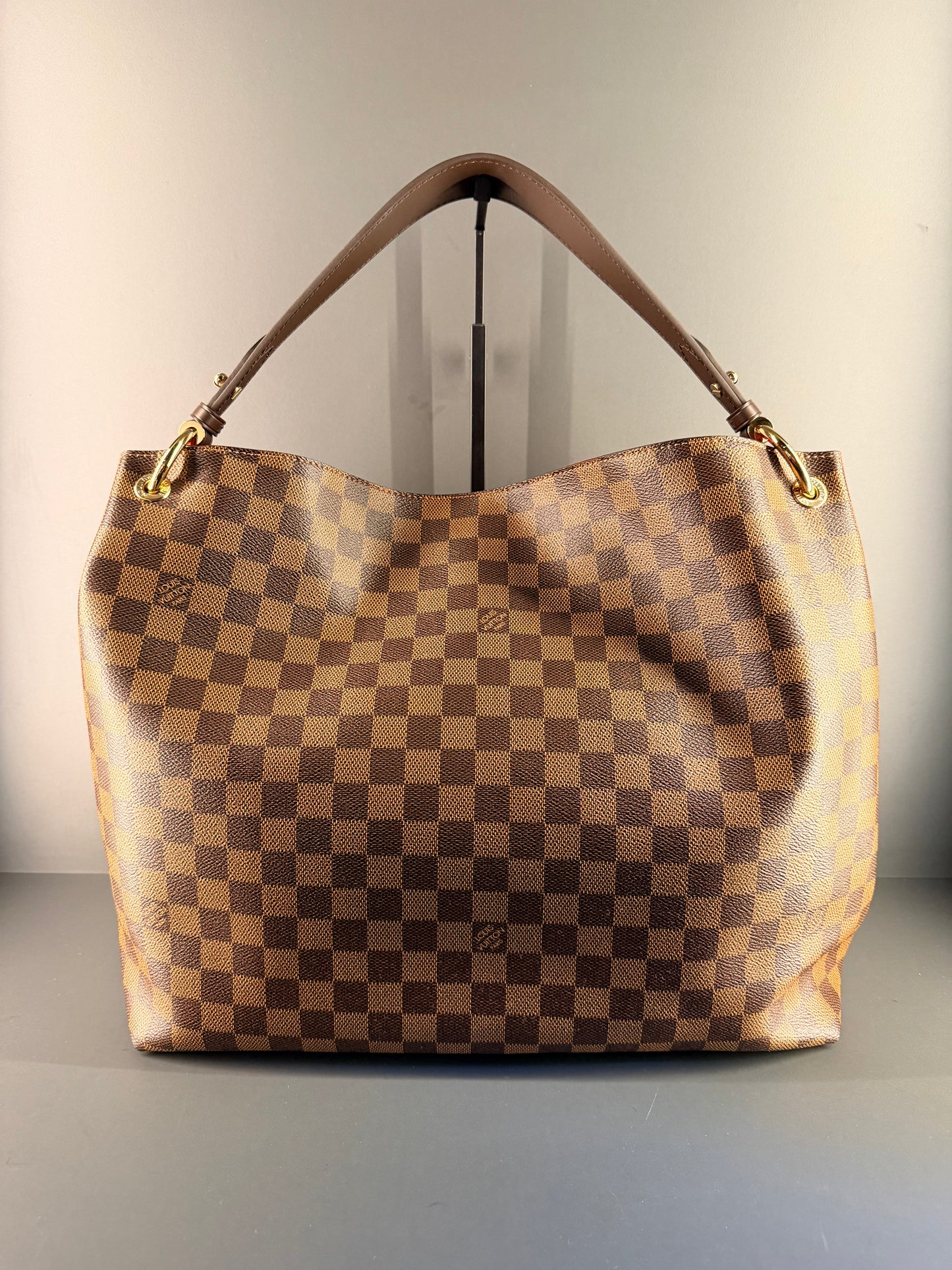 LOUIS VUITTON DAMIER EBENE GRACEFULL HOBO BAG