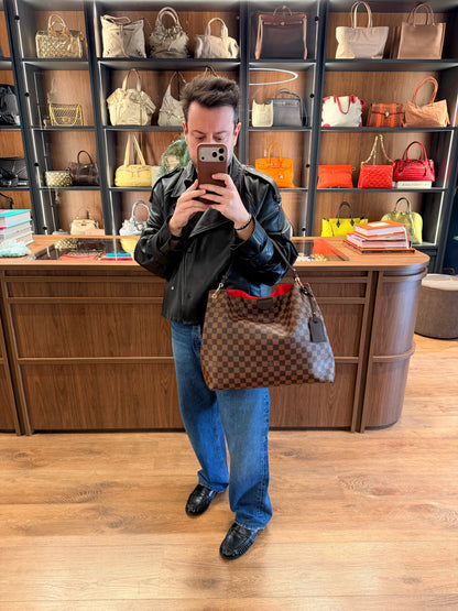 LOUIS VUITTON DAMIER EBENE GRACEFULL HOBO BAG