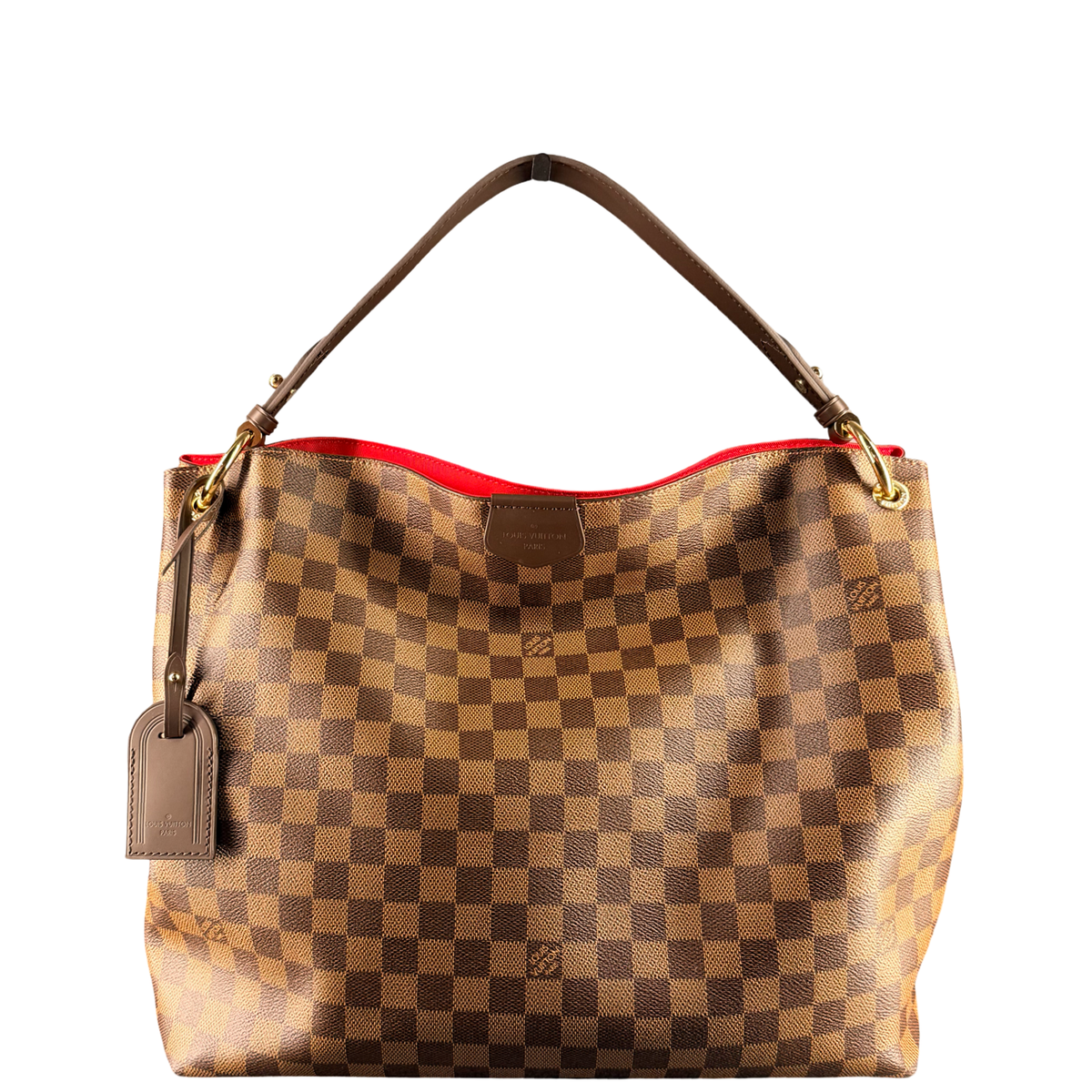 LOUIS VUITTON DAMIER EBENE GRACEFULL HOBO BAG