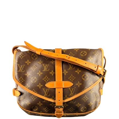 LOUIS VUITTON MONOGRAM SAUMUR 30 CROSSBODY BAG