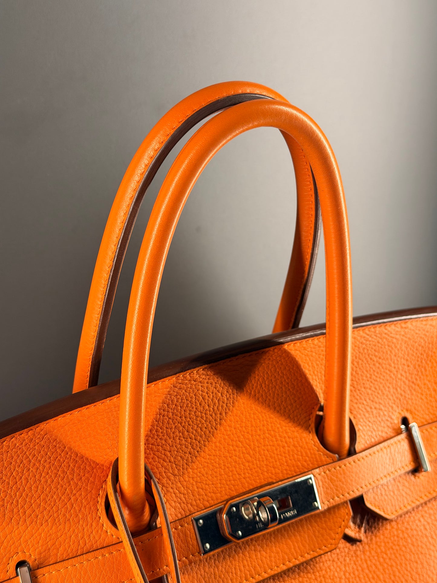 HERMÈS ORANGE H TOGO BIRKIN 35 HANDBAG