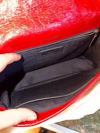 SAINT LAURENT RED MEDIUM NIKI SHOULDER BAG