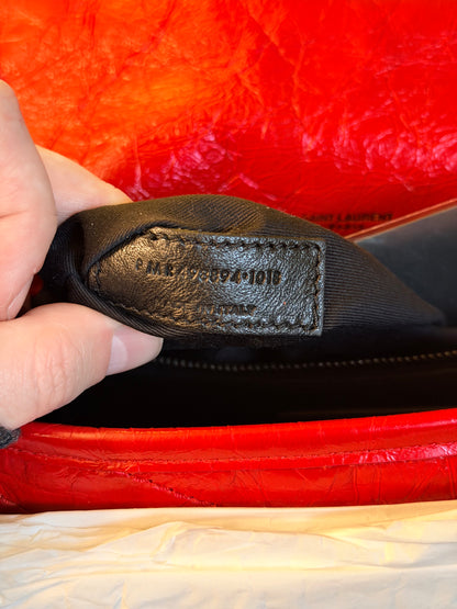 SAINT LAURENT RED MEDIUM NIKI SHOULDER BAG