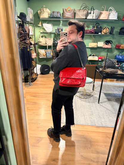 SAINT LAURENT RED MEDIUM NIKI SHOULDER BAG