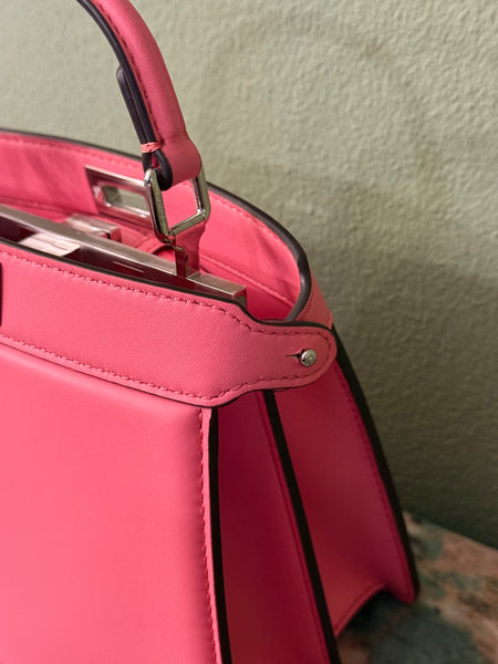 FENDI PINK MINI PEEKABOO HANDBAG